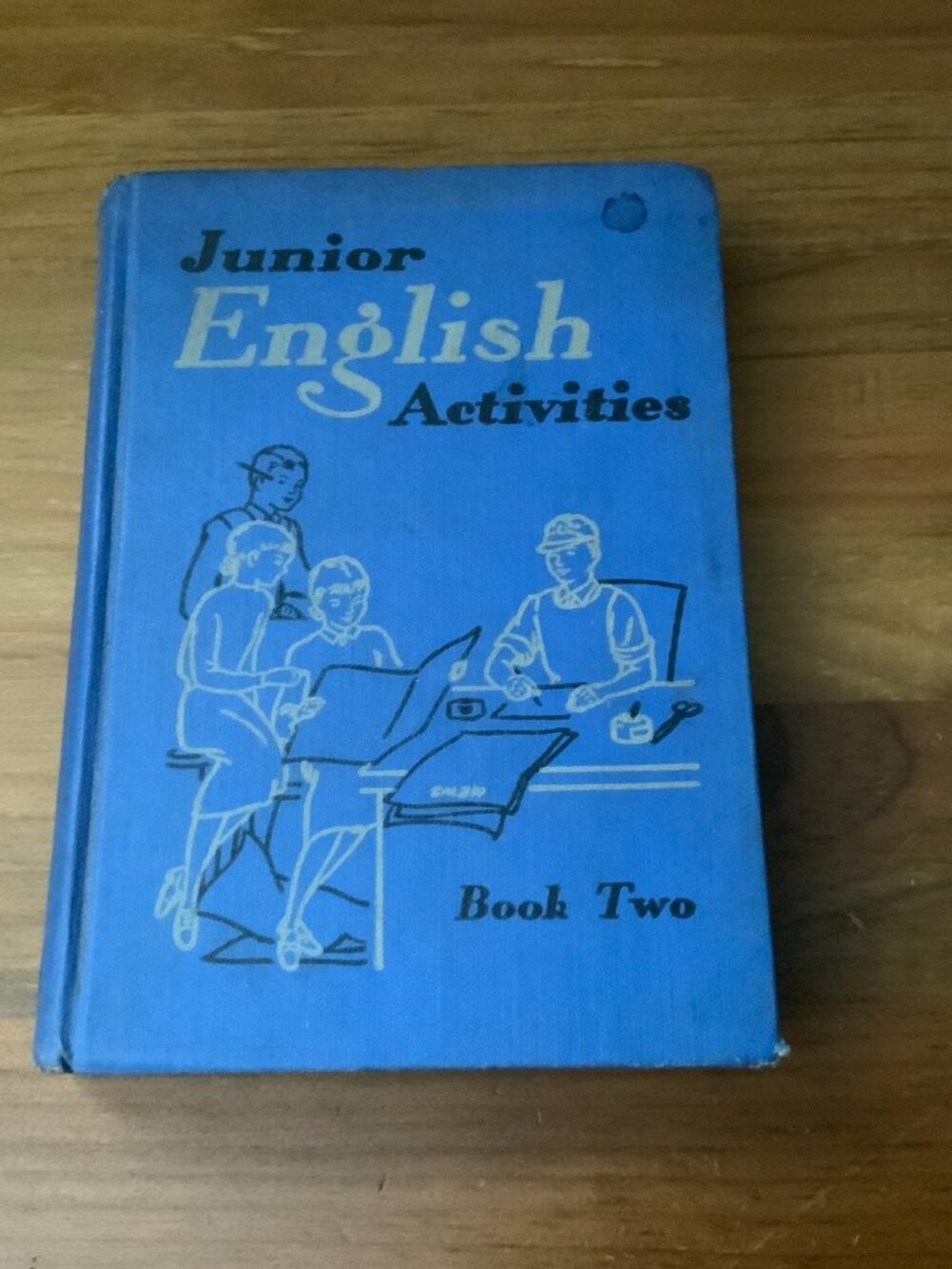 VINTAGE TEXTBOOK - JUNIOR ENGLISH ACTIVITIES - BOOK 2 - 1939 - HARDCOVER